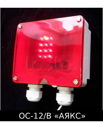 Оповещатель световой взрывозащищенный ОС-12/В Аякс Магнито-Контакт в Нижнем Тагиле Оповещатели Ex Pintop.ru