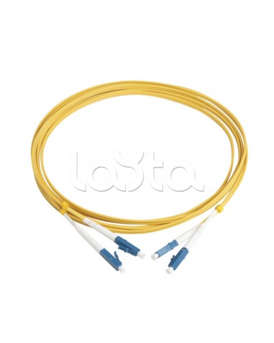 Патч-корд волоконно-оптический Hyperline FC-D2-9-LC/UR-LC/UR-H-3M-LSZH-YL в Нижнем Тагиле Патч-корды оптические Pintop.ru