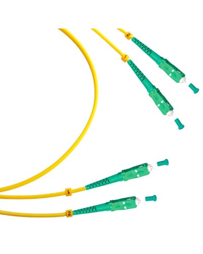 Шнур оптический duplex SC/APC-SC/APC 9/125 sm 10м LSZH Cabeus FOP(d)-9-SC/APC-SC/APC-10m в Нижнем Тагиле Патч-корды оптические Pintop.ru