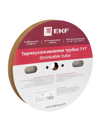 Термоусаживаемая трубка ТУТ 4/2 прозрачная рулон EKF PROxima (tut-4-tr) в Нижнем Тагиле Аксессуары для кабель-канала Pintop.ru
