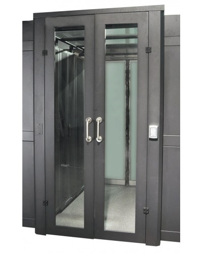 Дверь коридора распашная 1200 мм для шкафов LANMASTER DCS 48U, стекло,key-card замок LANMASTER LAN-DC-HDRML-48Ux12 в Нижнем Тагиле Аксессуары для стоек и шкафов Pintop.ru