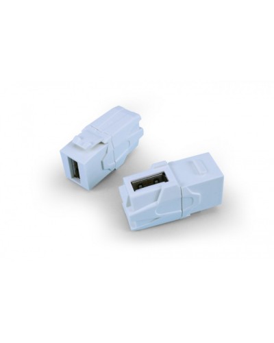 Вставка формата Keystone Jack Hyperline (KJ1-USB-VA3-WH) в Нижнем Тагиле Кроссы оптические Pintop.ru