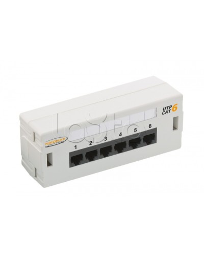 Патч-панель 19, 6xRJ45 NIKOMAX (NMC-WP06UE2-GY) в Нижнем Тагиле Патч панель Pintop.ru