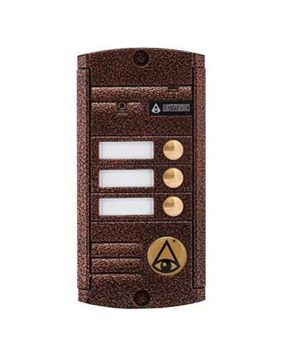 Видеопанель вызывная накладная на 3 абонента Activision AVP-453 (PAL, антик) в Нижнем Тагиле Вызывные видеопанели малоабонентные Pintop.ru