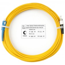 Шнур оптический simplex SC-FC 9/125 SM 20 м LSZH