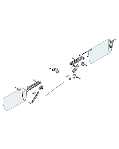 Механизм нижний профиля DF Came 119RIR228 в Нижнем Тагиле Запчасти для шлагбаумов и автоматики Pintop.ru