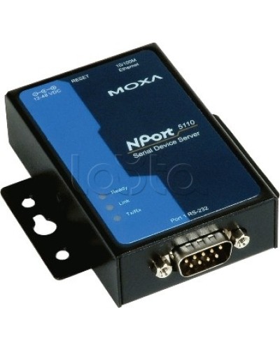 Сервер 1-портовый RS-232 в Ethernet Moxa NPort 5110-T в Нижнем Тагиле Дополнительное оборудование для ОПС Pintop.ru