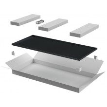 ITK LINEA E Дверь металлическая 600мм шкафа 18U чер. (LE05-18U6X-DM)