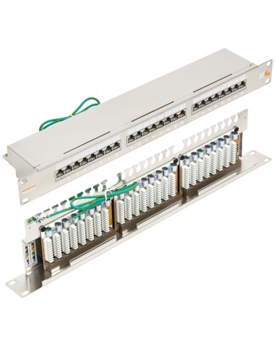 Патч-панель 19, 1U, 24xRJ45 кат.6А NIKOMAX NMC-RP24SA2-1U-MT в Нижнем Тагиле Патч панель Pintop.ru