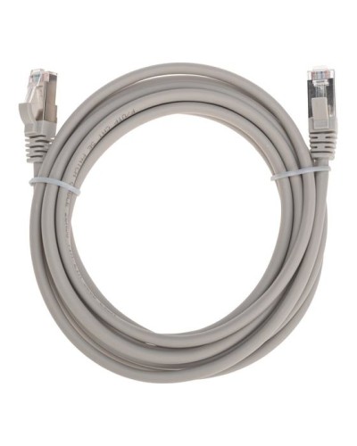 Патч-корд F/UTP, CAT 5e, RJ45-RJ45, 26AWG, LSZH, серый, 3м REXANT 02-0110-3 в Нижнем Тагиле Патчкорды (медные) Pintop.ru