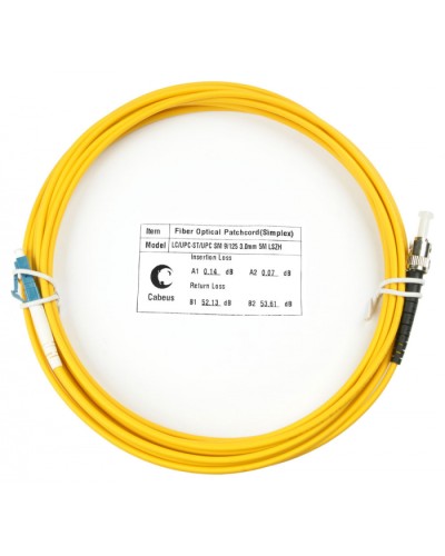 Шнур оптический simplex LC-ST 9/125 sm 20м LSZH Cabeus FOP(s)-9-LC-ST-20m в Нижнем Тагиле Патч-корды оптические Pintop.ru