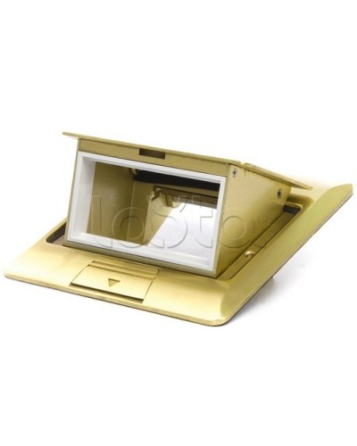 Люк в пол на 1.5 модуля (45х45мм), латунь Экопласт 70016 в Нижнем Тагиле Системы лючков и колонн Pintop.ru