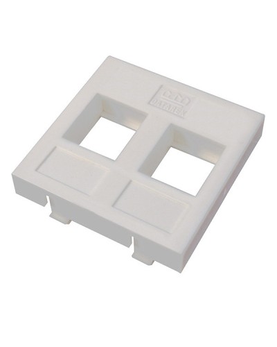 Адаптер Mosaic 45 х 45 мм для модуля Keystone, 2 порта, белый Datarex DR-5303 в Нижнем Тагиле Коммутационные изделия Pintop.ru