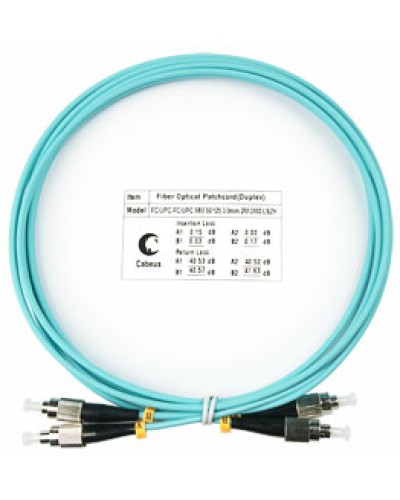 Шнур оптический duplex FC-FC 50/125 mm OM3 1,5м LSZH Cabeus FOP-50-FC-FC-1,5m в Нижнем Тагиле Патч-корды и пигтейлы Pintop.ru