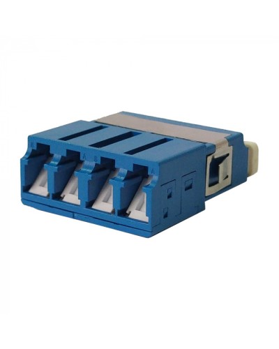 Адаптер оптический LC OM3, со шторкой, корпус SC, квадро LANMASTER (LAN-4LCS/SH-AM-OM3) в Нижнем Тагиле Проходные адаптеры и розетки оптические Pintop.ru