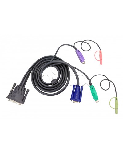 КВМ-кабель с интерфейсами передачи звука, PS/2, VGA (5м) ATEN 2L-1705P в Нижнем Тагиле Видеоусилители, Модуляторы, Делители Pintop.ru