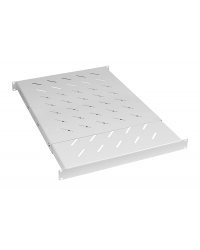 Полка 19 перфорированная глубиной 600-1000 ммдо 100кг, цвет серый (RAL 7035) Cabeus (SH-J018-SS-600-100KG) в Нижнем Тагиле Полки для шкафов и стоек Pintop.ru