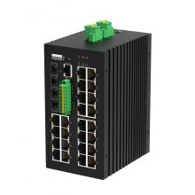 Управляемый промышленный L2+ коммутатор Gigalink GL-SW-G207-24P4ST-I(BT)