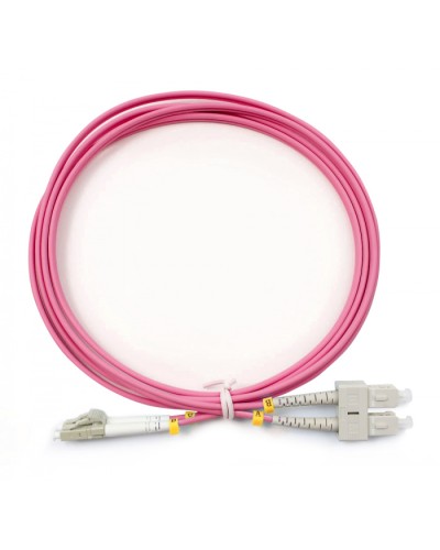 Шнур оптический duplex LC-SC 50/125 mm OM4 2м LSZH Cabeus FOP-50-OM4-LC-SC-2m в Нижнем Тагиле Патч-корды оптические Pintop.ru
