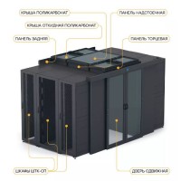 Крыша поликарбонат 600 × 1030 для шкафа ШТК-СП-×.6.× ЦМО ЦОД-СП-КП-600.1030-9005