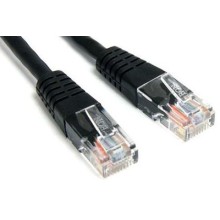 Патч-корд RJ45 - RJ45, 4 пары, UTP, категория 6, 2 м, черный, LSZH LANMASTER LAN-PC45/U6-2.0-BK