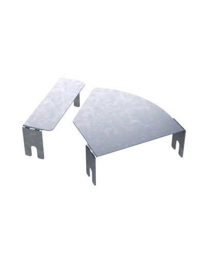 Крышка на горизонтальный изменяемый угол СРО 0-45град. 100, 1,2 мм DKC (SKVN100) в Нижнем Тагиле Аксессуары для лотков Pintop.ru