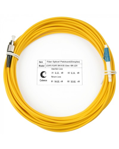 Шнур оптический simplex LC-FC 9/125 sm 25м LSZH Cabeus FOP(s)-9-LC-FC-25m в Нижнем Тагиле Патч-корды оптические Pintop.ru