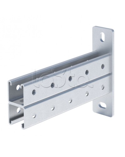 STRUT-консоль двойная 41х41 мм, основание 350 мм EKF (stkd414135) в Нижнем Тагиле Аксессуары для лотков Pintop.ru