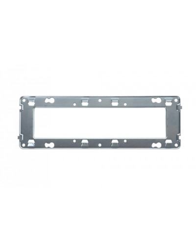 Универсальный суппорт для горизонтальных рамок 6 и 8 модулей французский стандарт Eurolan (16S-00-18WT) в Нижнем Тагиле Комбинированные настенные розетки Pintop.ru