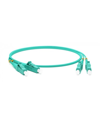 Патч-корд волоконно-оптический MM50/125 LC-LC duplex LSZH 30 м Hyperline FC-D2-503-LC/PR-LC/PR-H-30M-LSZH-AQ в Нижнем Тагиле Патч-корды оптические Pintop.ru