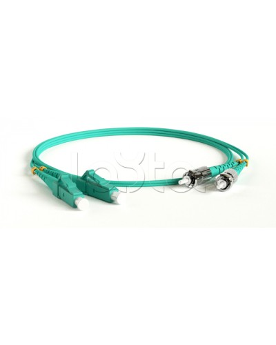 Патч-корд волоконно-оптический Hyperline FC-D2-503-LC/PR-ST/PR-H-3M-LSZH-AQ в Нижнем Тагиле Патч-корды оптические Pintop.ru