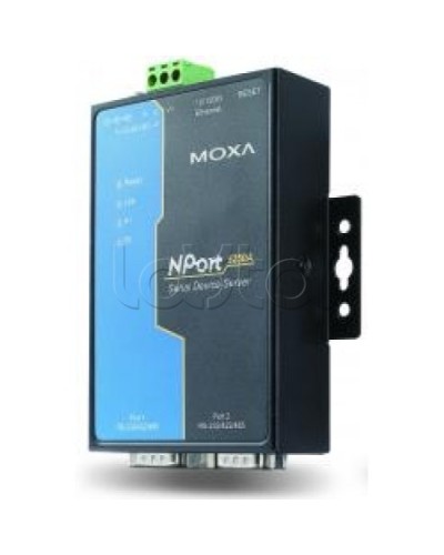 Сервер 2-портовый RS-232/422/485 в Ethernet Moxa NPort 5250A-T в Нижнем Тагиле Дополнительное оборудование для ОПС Pintop.ru