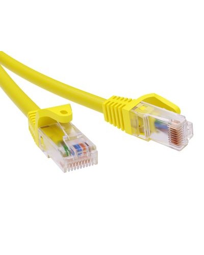 Патч-корд неэкранированный CAT6 U/UTP 4х2, LSZH, желтый, 10м DKC RN6UU4500YL в Нижнем Тагиле Патчкорды (медные) Pintop.ru