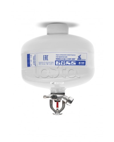 Модуль порошкового пажаротушения ПОЖТЕХНИКА МПП-2,5/68 МИГ (температура срабатывания +68°С) (белый) в Нижнем Тагиле Огнетушители Pintop.ru