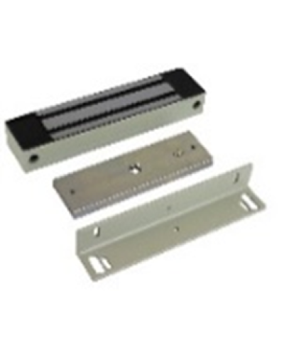 Электромагнитный замок AccordTec ML-400 K с уголком, цвет серый в Нижнем Тагиле Электромагнитные замки Pintop.ru