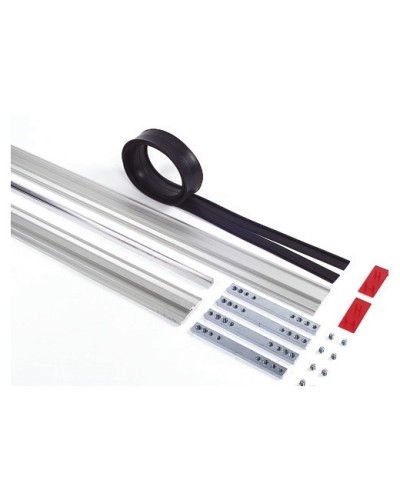 Пара торцевых заглушек для декорирования зажимных профилей на цельностеклянных полотнах Faac 105405 в Нижнем Тагиле Запчасти для шлагбаумов и автоматики Pintop.ru