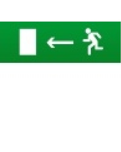 Табло световое плоское Арсенал Безопасности Молния-12 Человек влево в дверь в Нижнем Тагиле Оповещатели Pintop.ru