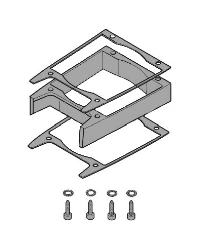 Удлинитель кожуха электродвигателя C-BXK, C-BXEK Came 119RICX043 в Нижнем Тагиле Запчасти для шлагбаумов и автоматики Pintop.ru