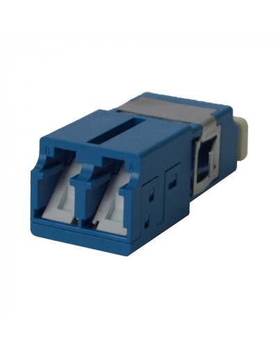 Адаптер оптический LC OM3, со шторкой, корпус SC, дуплексный LANMASTER (LAN-2LCS/SH-AM-OM3) в Нижнем Тагиле Коннекторы ВО Pintop.ru