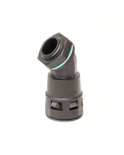 Монтажный комплект муфта 45 грд. труба-коробка DN 48 мм, М50х1,5, полиамид, цвет черный DKC PACL48M50N в Нижнем Тагиле Крепеж: Дюбели, шурупы, саморезы Pintop.ru