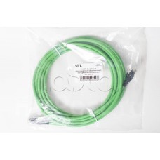 Коммутационный шнур категории 6 U/UTP 4х2х(7х0,21) LSZH 5м зеленый SPL (500016)