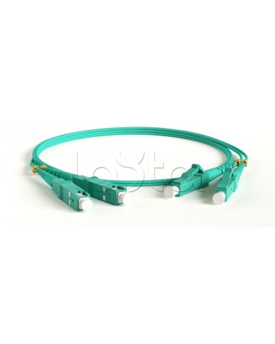 Патч-корд волоконно-оптический Hyperline FC-D2-503-LC/PR-SC/PR-H-2M-LSZH-AQ в Нижнем Тагиле Патч-корды оптические Pintop.ru