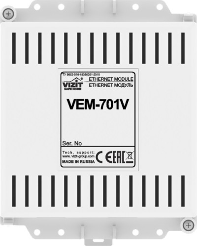 Ethernet модуль Vizit VEM-701V в Нижнем Тагиле Аксессуары для многоабонентных систем Pintop.ru