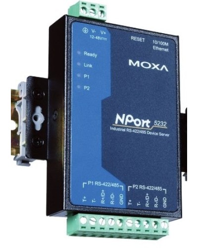 Сервер 2-портовый RS-422/485 в Ethernet Moxa NPort 5232 в Нижнем Тагиле Дополнительное оборудование для ОПС Pintop.ru