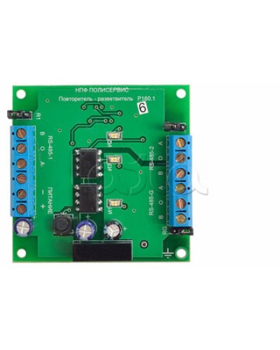 Модуль повторителя-разветвителя Полисервис RS-485/RS-485 в Нижнем Тагиле Модули сопряжения Pintop.ru