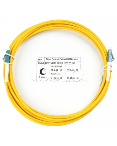 Шнур оптический simplex LC-LC 9/125 sm 20м LSZH Cabeus FOP(s)-9-LC-LC-20m в Нижнем Тагиле Патч-корды оптические Pintop.ru