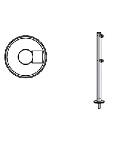 Стойка ограждения съемная односторонняя Oxgard Стойка ограждения съемная односторонняя (ВЗР 1996Р01) в Нижнем Тагиле Ограждения Pintop.ru