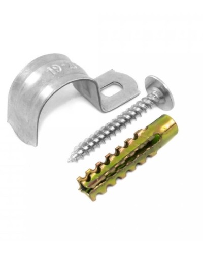 Комплекты для крепления ОКЛ с использованием самореза, дюбеля и скобы СМО 14-15 (100 шт) Промрукав (PR08.4994) в Нижнем Тагиле Держатели, клипсы, скобы Pintop.ru