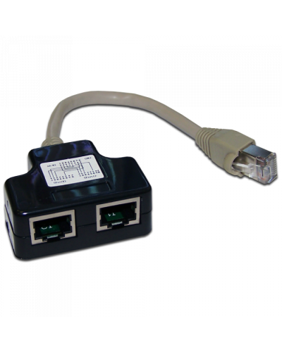 Y-адаптер, 2 компьютерных порта, экранированный TWT (TWT-Y-E2-E2-S) в Нижнем Тагиле Проходные адаптеры RJ-45 и разветвители Pintop.ru