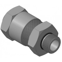 Кабельный ввод с резьбой G3/4 для прокладки кабеля в металлорукаве РЗ-ЦП-25, с уплотнением кабеля и проходным диаметром кабеля d=8-12 мм Спектрон КВМ-25/12-М-G3/4